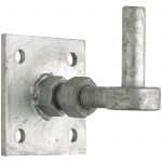 4873 Adjustable Gate Hook on Plate Galvanised